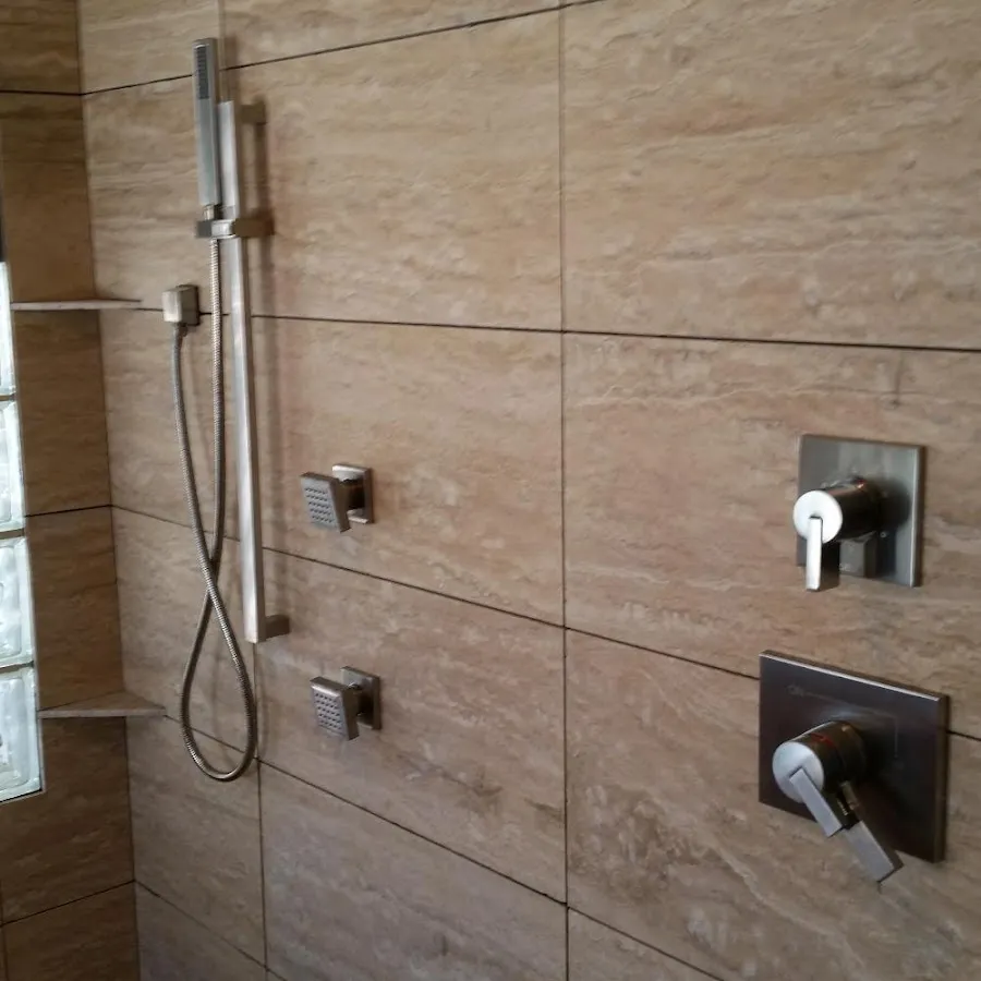 Shower fixture installation for Water Heater Replacement in California
